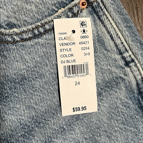 Pacsun Casey Low Rise Baggy Jeans Butt Slit Light Indigo Size 24 - Picture 3 of 9